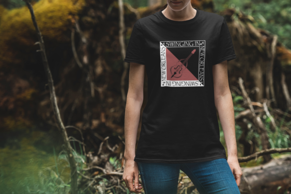 Swinging in New Orleans Upright Bass T-Shirt - Image 6